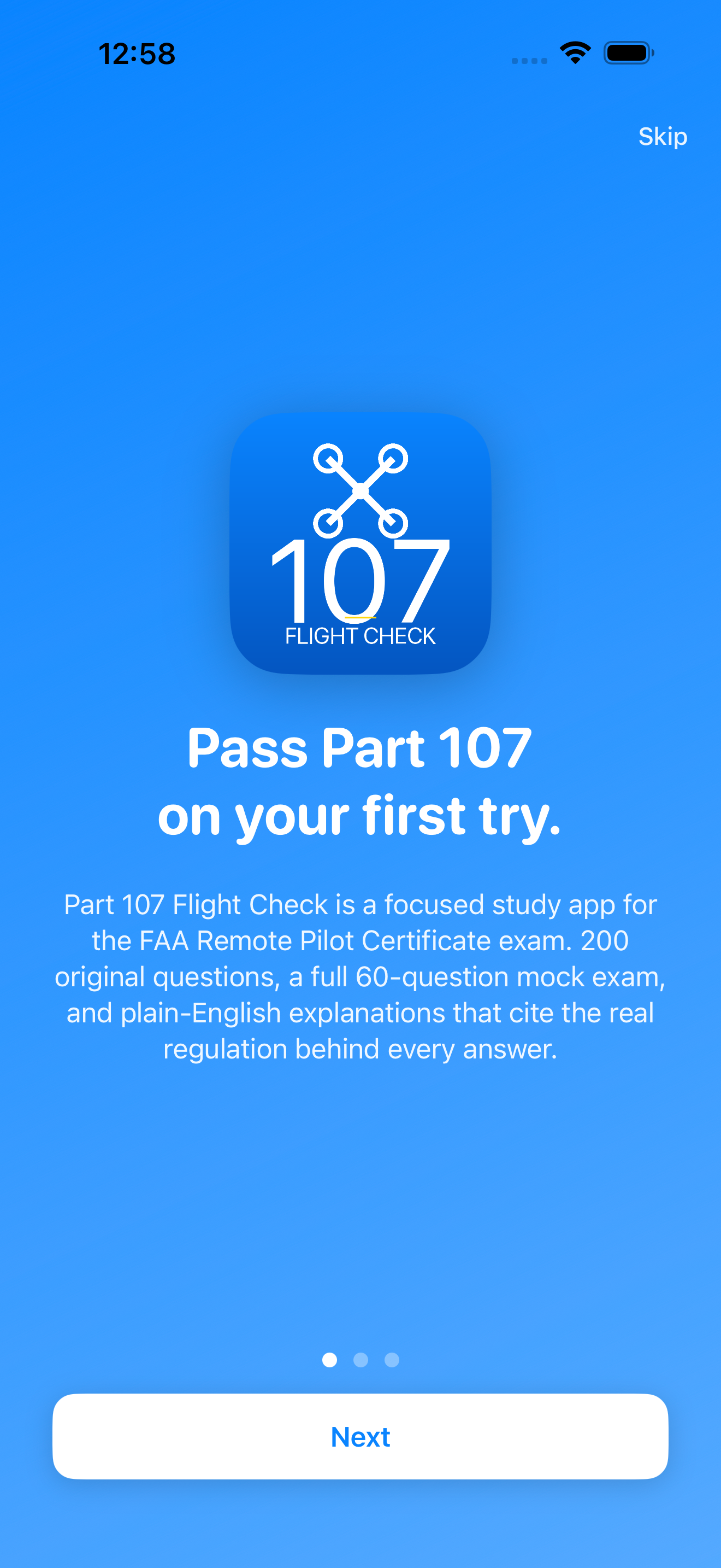 Part 107 Flight Check screenshot 1