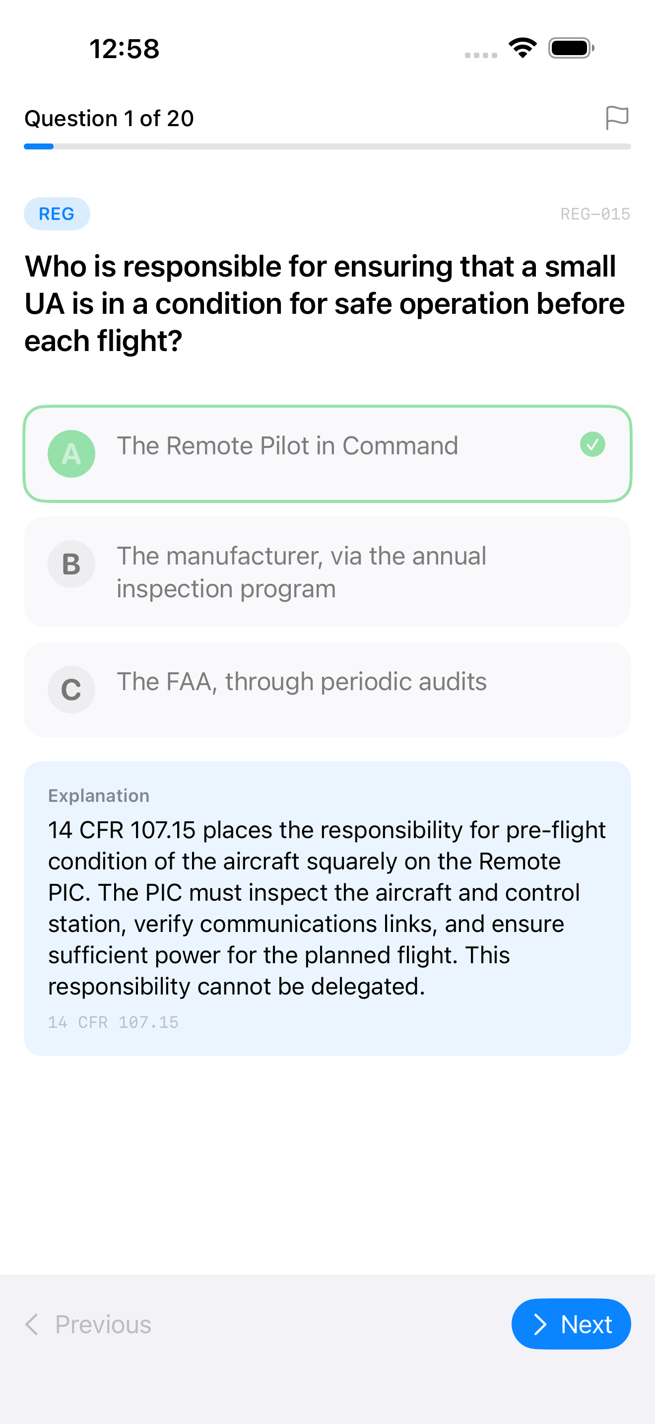Part 107 Flight Check screenshot 5